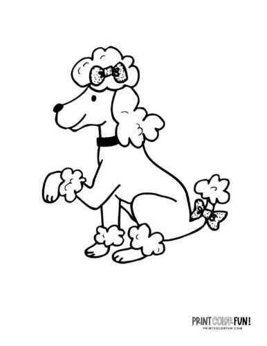 Cartoon dog coloring page at PrintColorFun com 12