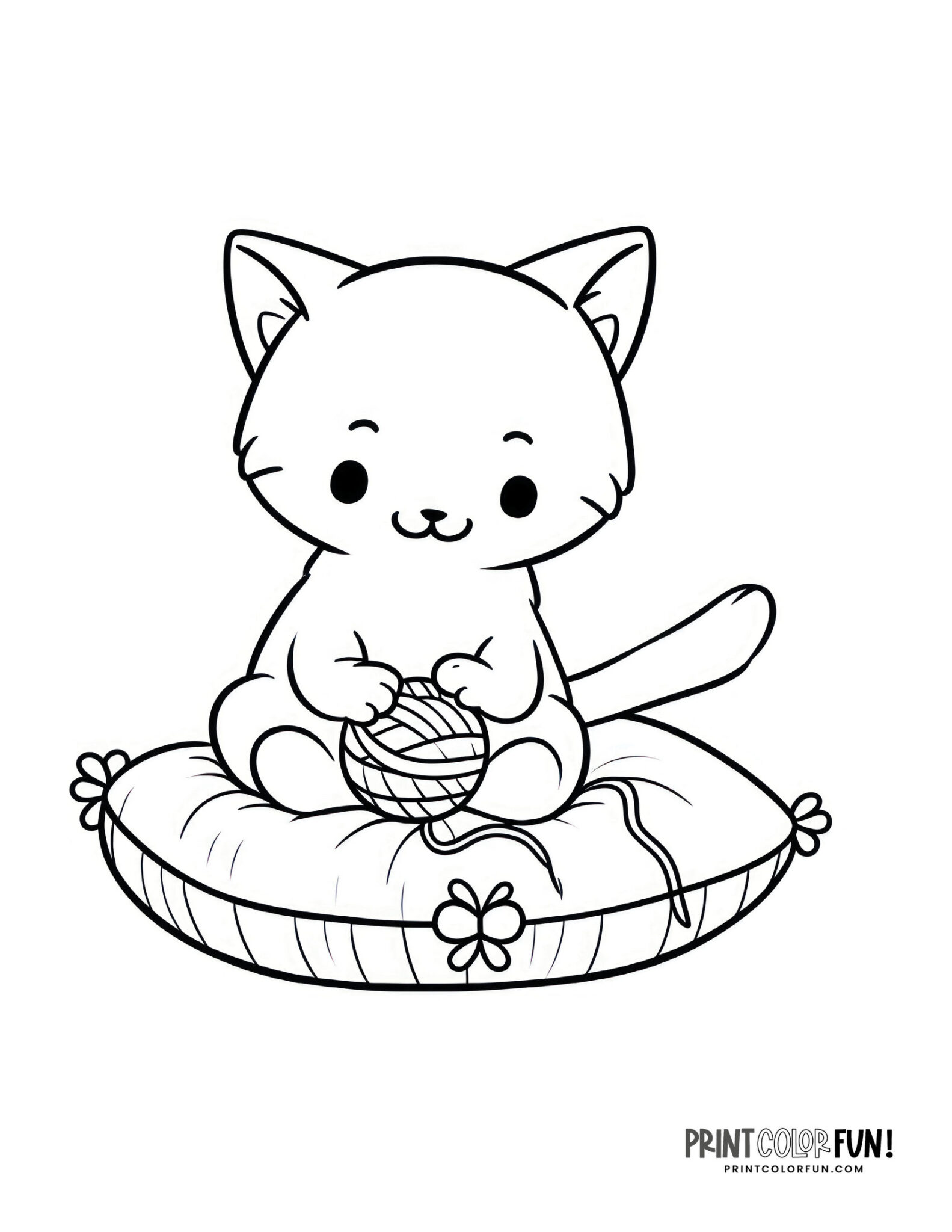 25+ purr-fectly adorable kitten coloring pages, clipart & activities