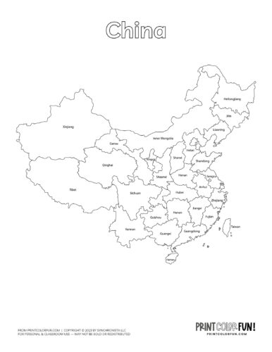 China map drawing - coloring page from PrintColorFun com (4)