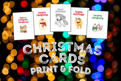 Christmas cards. to download and print at PrintColorFun com