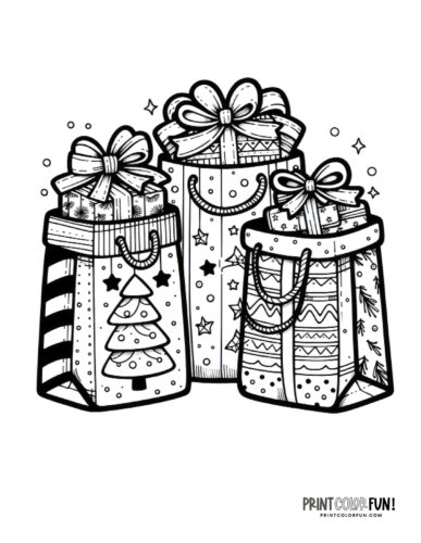 Christmas gift coloring pages clipart at PrintColorFun com (2)