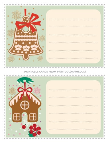 Christmas printable thank you cards for kids from PrintColorFun com (3)