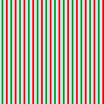 Christmas stripes pattern - Red green and light blue - PrintColorFun com
