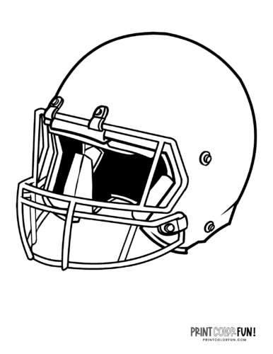 Free Printable Football Helmet Coloring Pages For Kids