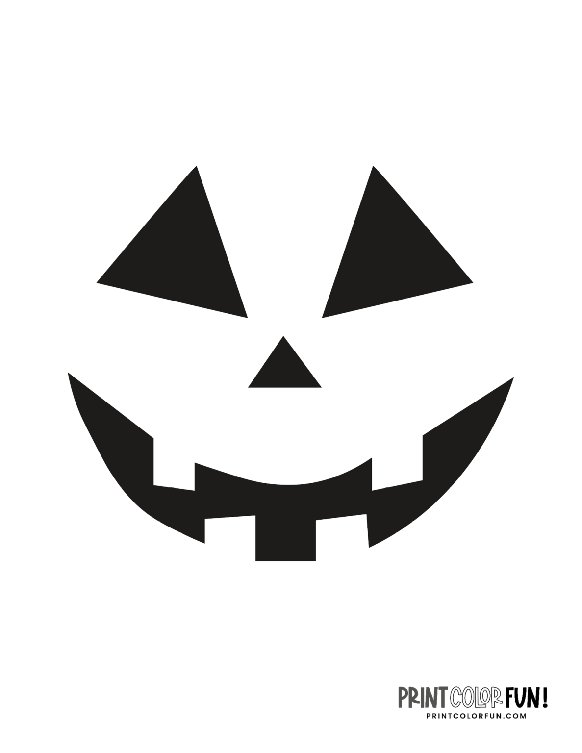 30 Halloween pumpkin face template stencils for carving Jack o'lanterns ...