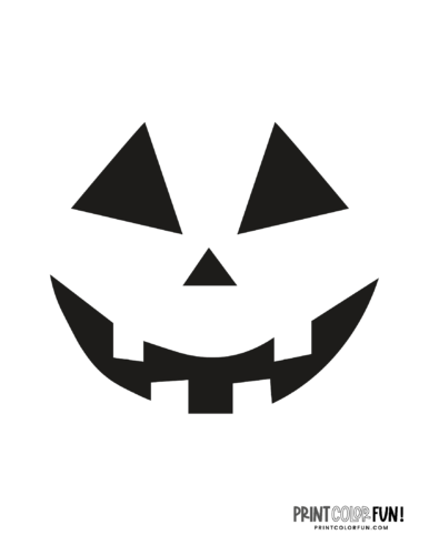 Classic Halloween pumpkin face design