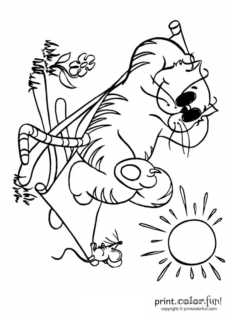 cartoon cat - Print. Color. Fun! Free printables, coloring pages, crafts,  puzzles & cards to print