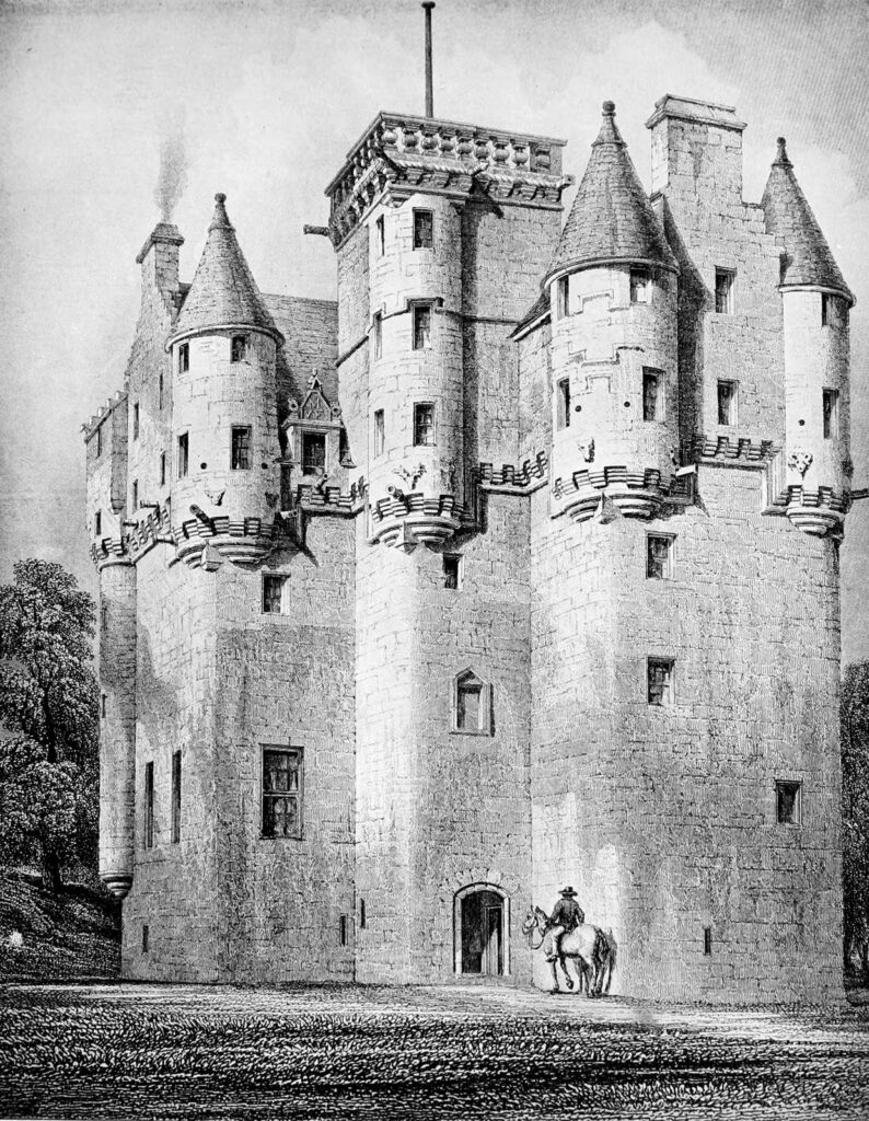 Craigievar Castle in Scotland (completed in 1626)