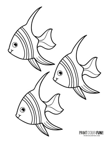 Cute funny fish coloring page drawing from PrintColorFun com (11)