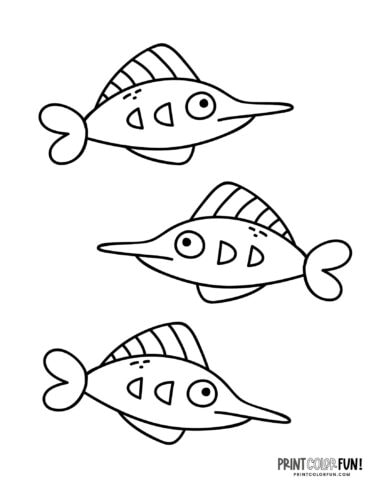 Cute funny fish coloring page drawing from PrintColorFun com (12)