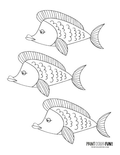 Cute funny fish coloring page drawing from PrintColorFun com (17)