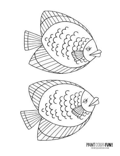 Cute funny fish coloring page drawing from PrintColorFun com (21)