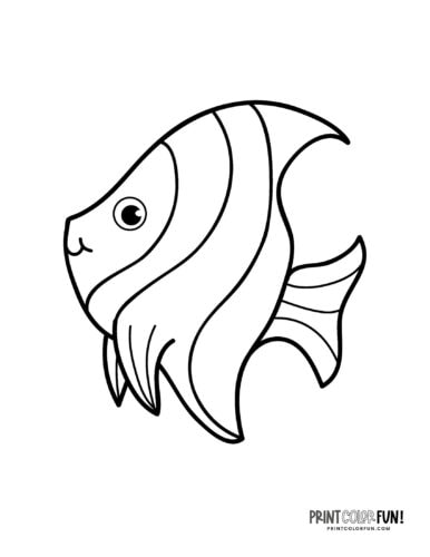 Cute funny fish coloring page drawing from PrintColorFun com (26)