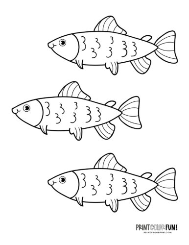 Cute funny fish coloring page drawing from PrintColorFun com (27)