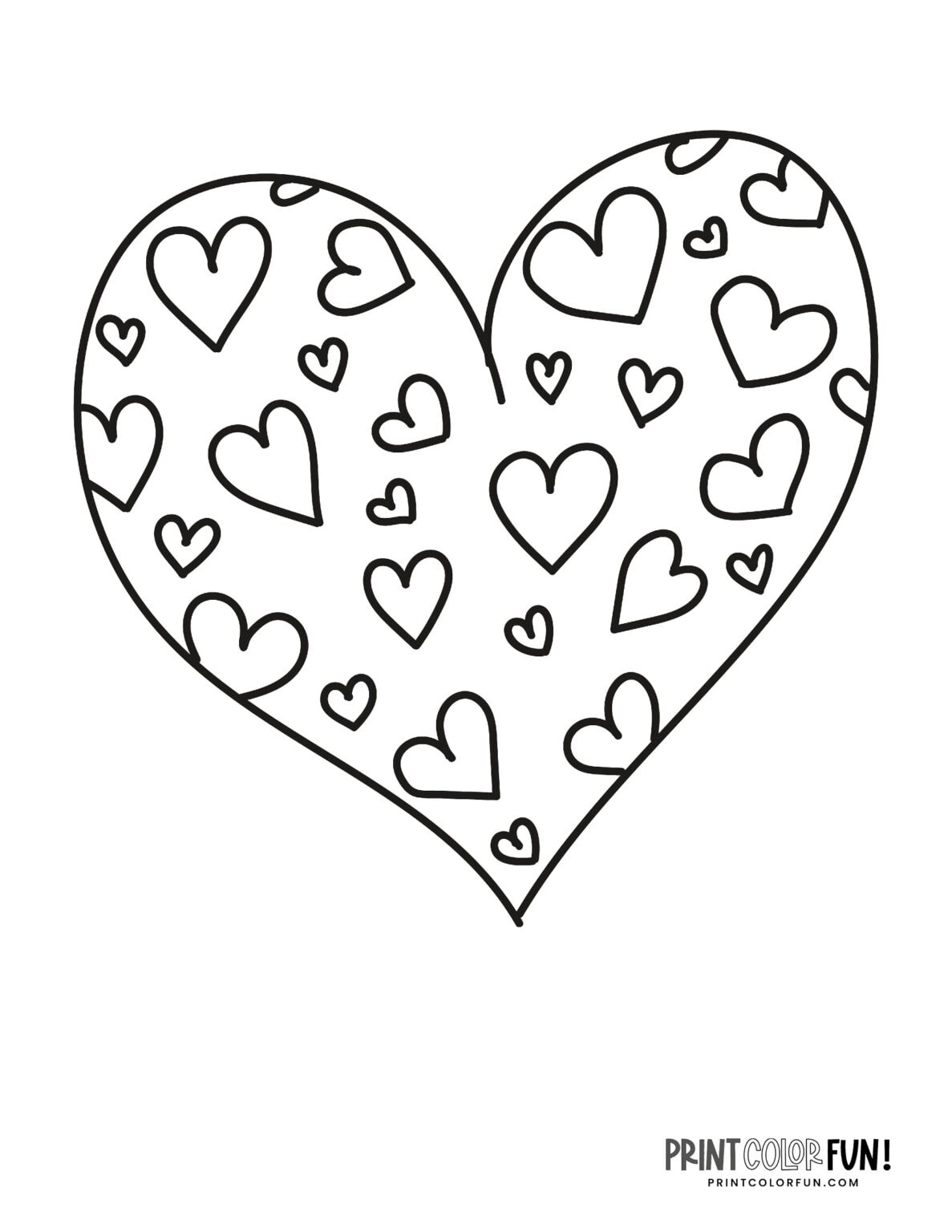 100 Printable Heart Coloring Pages A Huge Collection Of Hearts For 100 Printable Heart Coloring Pages A Huge Collection Of Hearts For