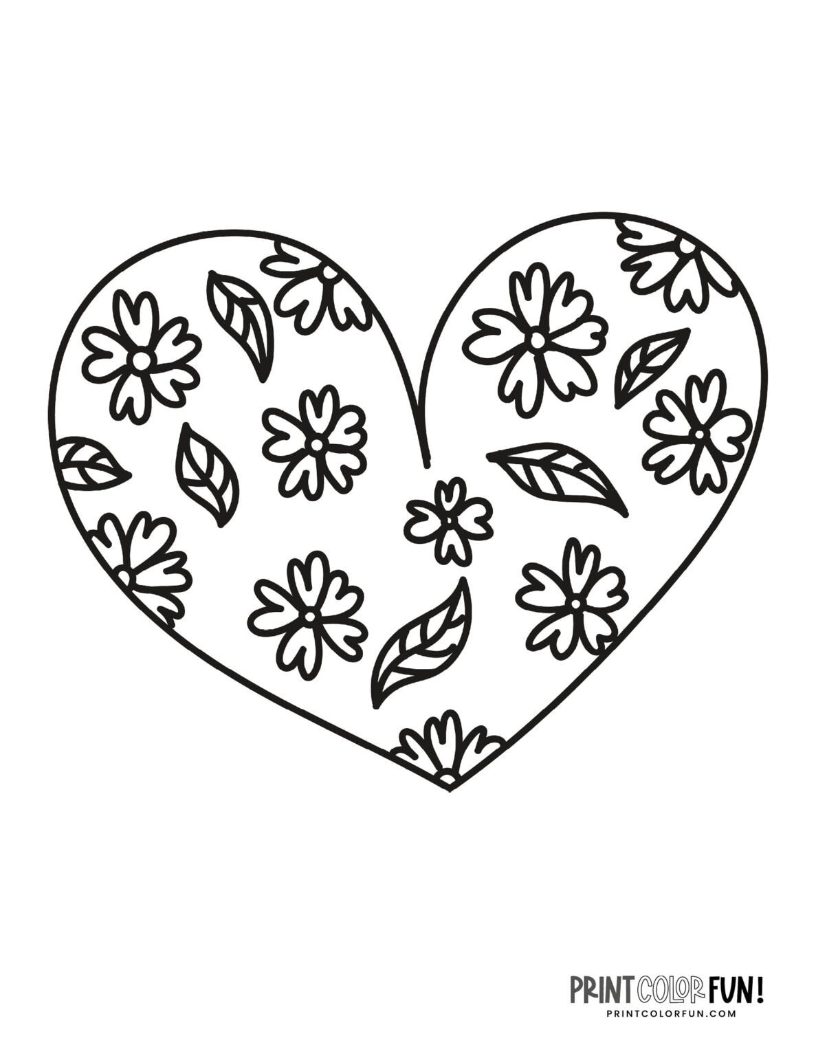 100+ Printable Heart Coloring Pages: A Huge Collection Of Hearts For