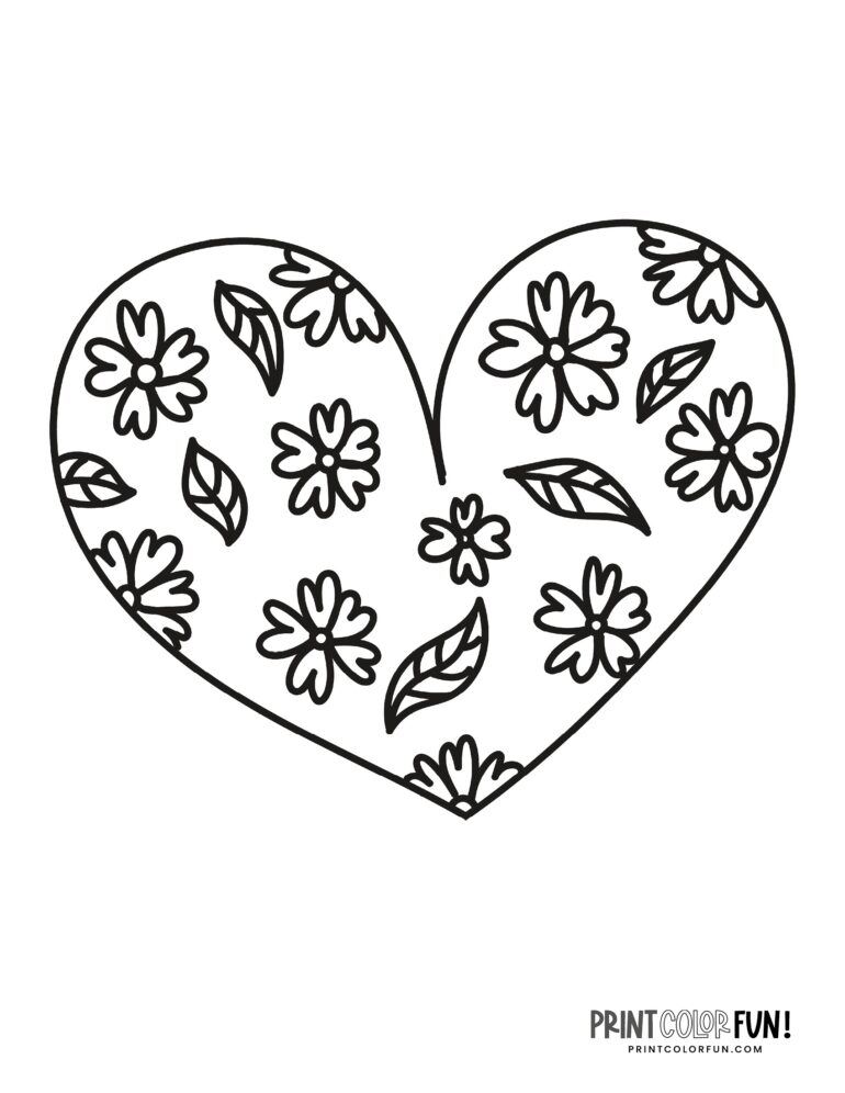 100+ heart coloring pages A huge collection of free