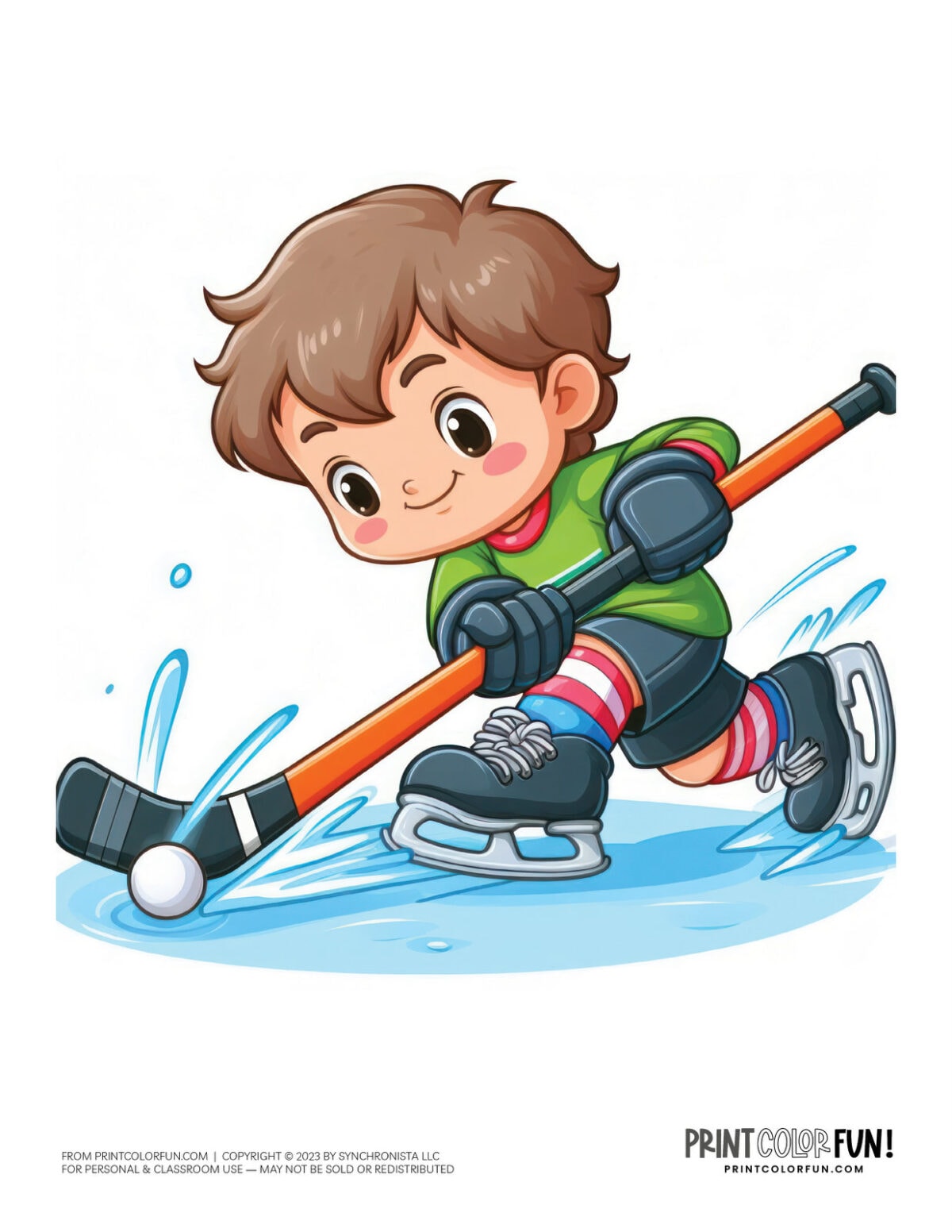 Score big in fun: Hockey clipart, plus coloring pages and 10 craft ...