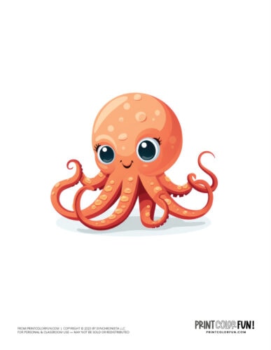 Cute little octopus clipart from PrintColorFun com (1)