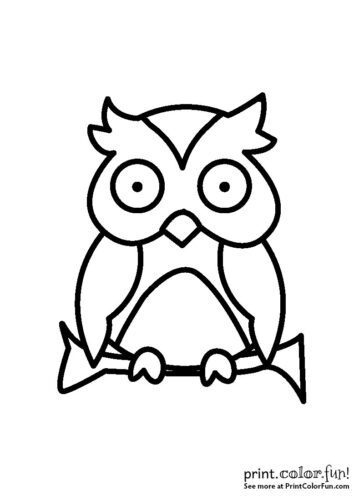 Cute owl coloring page from PrintColorFun com (6)
