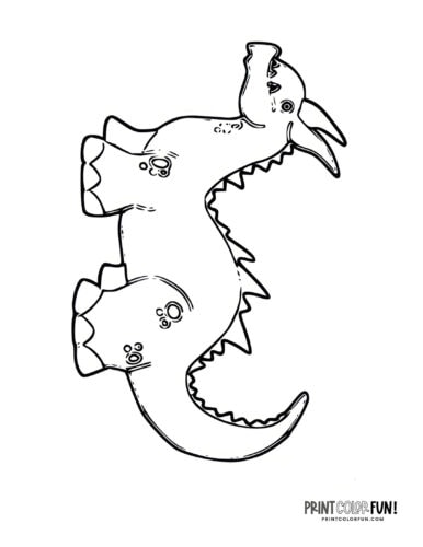 Dragon coloring page at PrintColorFun com 08