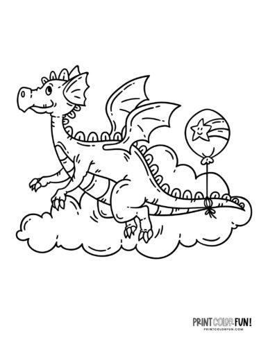 Dragon coloring pages at PrintColorFun