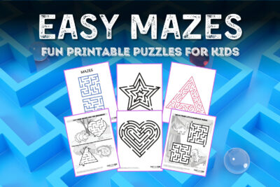 Easy beginner mazes for kids Starter puzzles for littles at PrintColorFun com