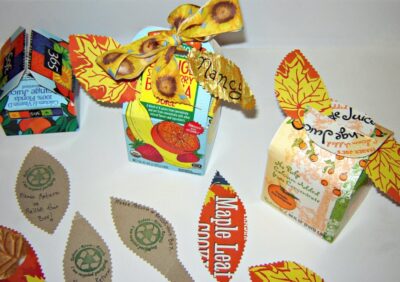 Easy recycled craft - How to make juice carton gift boxes