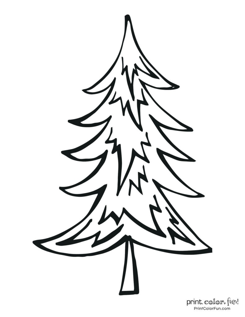 Top 100 Christmas tree coloring pages: The ultimate (free!) printable ...