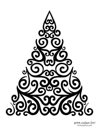 top 100 christmas tree coloring pages the ultimate free