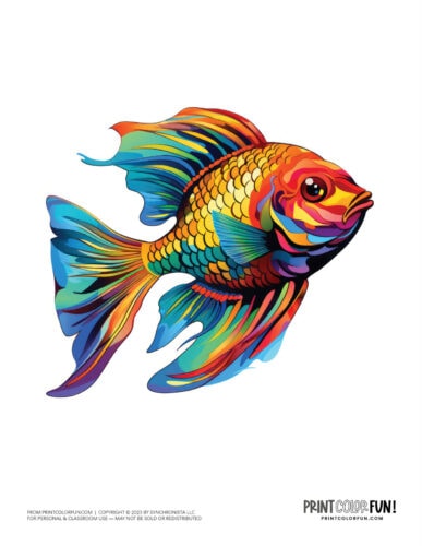 Fish color clipart graphic from PrintColorFun com (8)