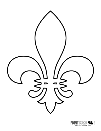 Fleur de lis coloring page (1)