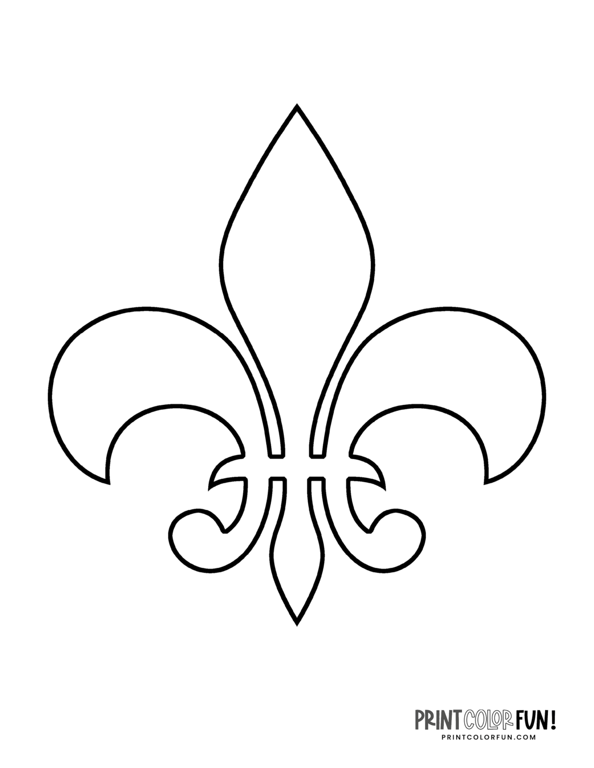 38 fleur de lis coloring pages - Fleur De Lis Coloring Page 10 1187x1536