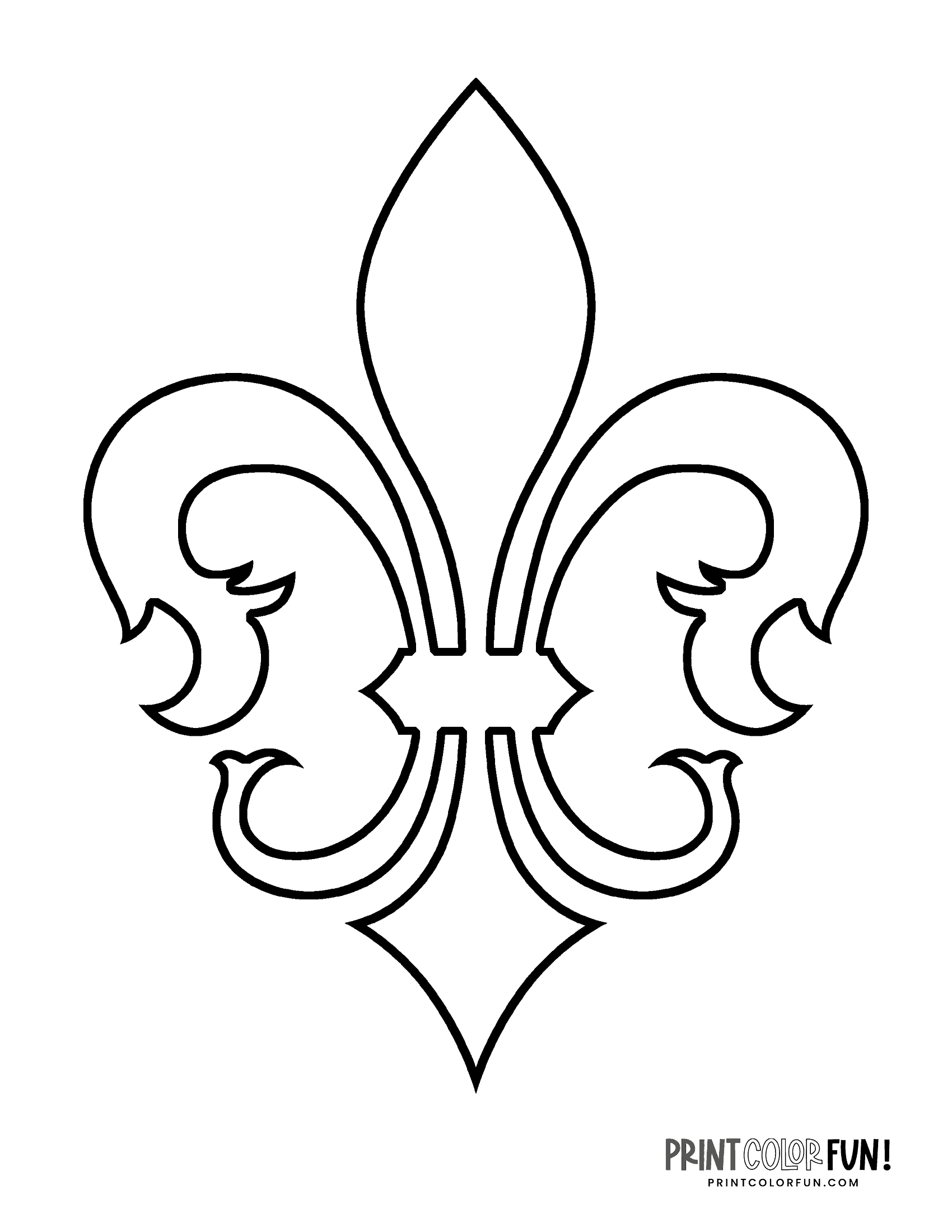 Printable Fleur De Lis