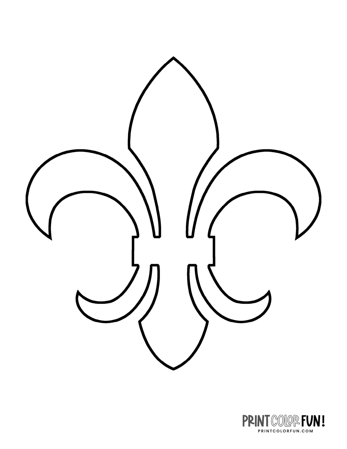 38 fleur-de-lis coloring pages, clipart images & design stencils, at ...