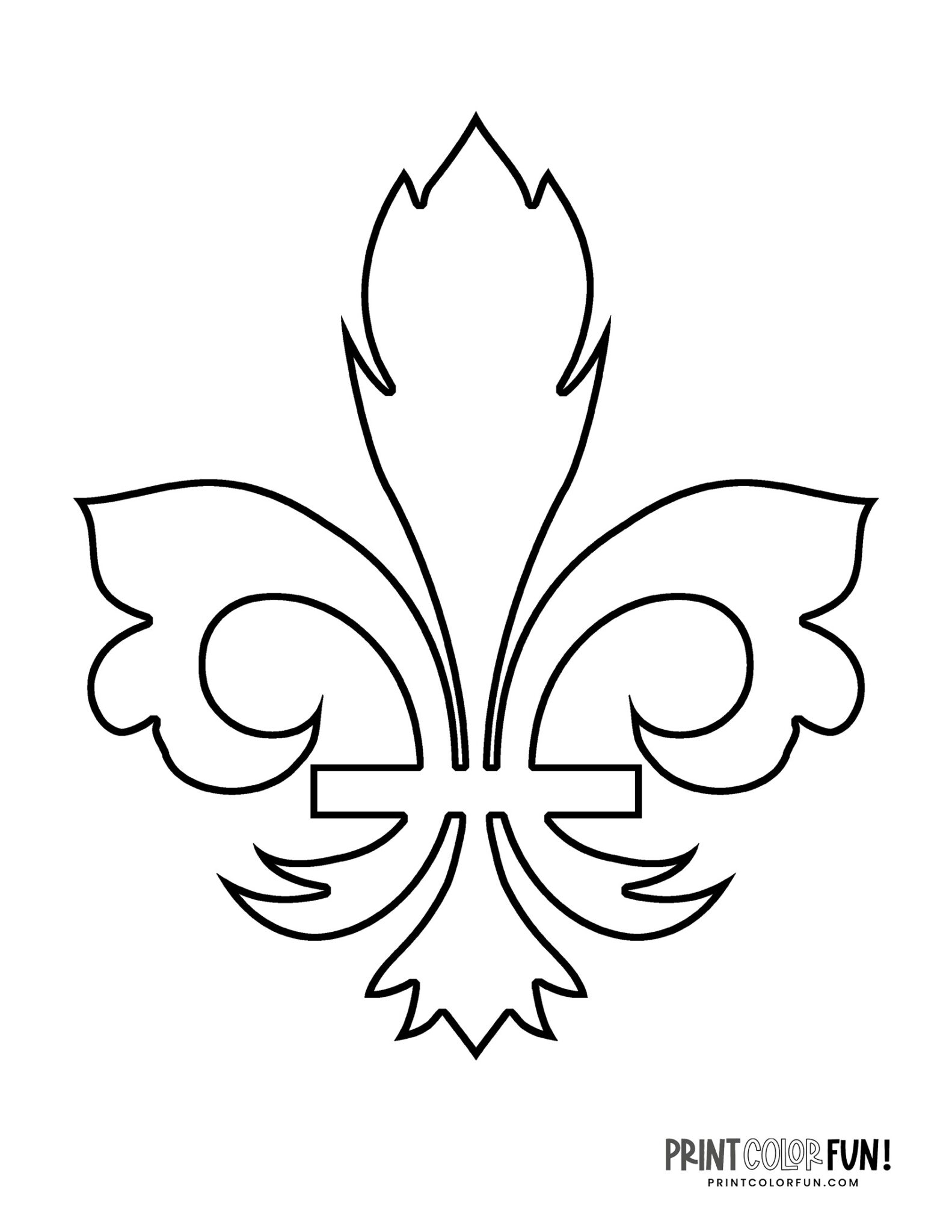 38 fleur-de-lis coloring pages, clipart images & design stencils, at