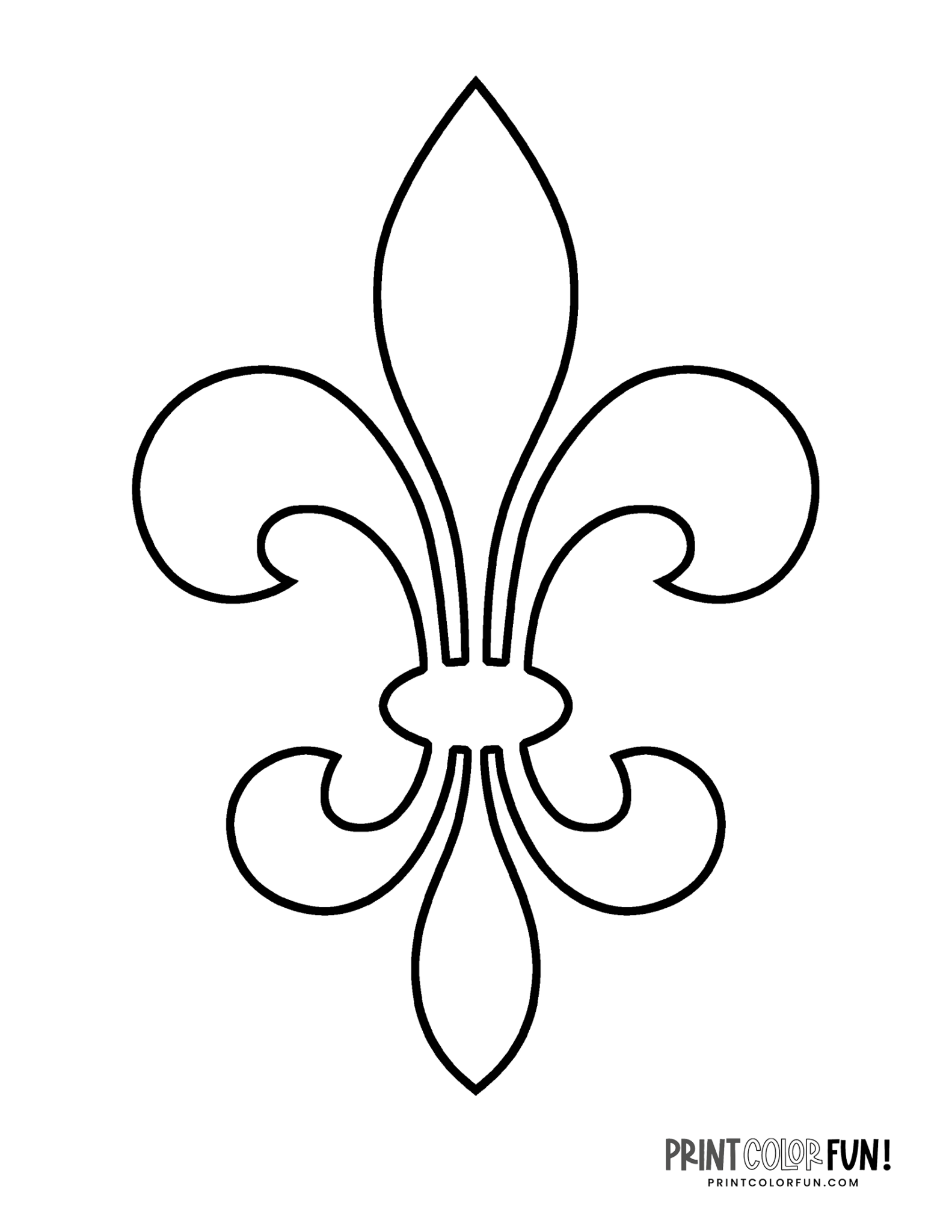 Printable Fleur De Lis