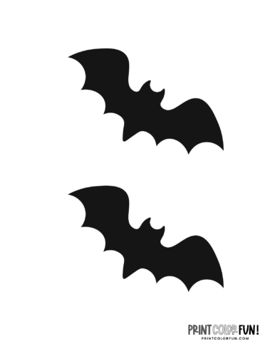 Flying bat silhouettes (1)