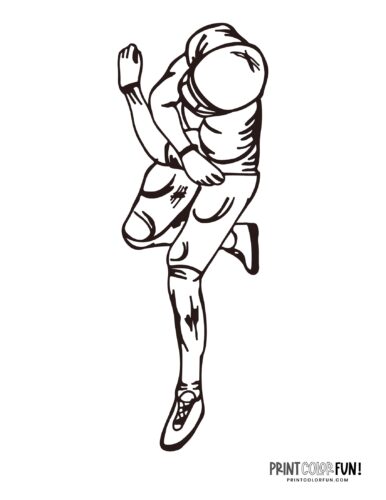 14 football player coloring pages: Free sports printables - Print Color Fun!