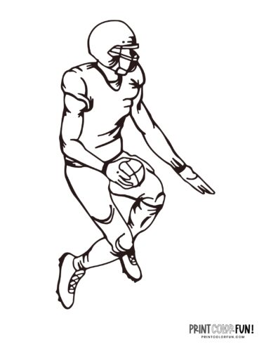 30 Football Player Coloring Page EyrikFaraday