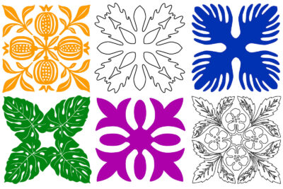 Free Hawaiian quilt patterns to applique or stencil