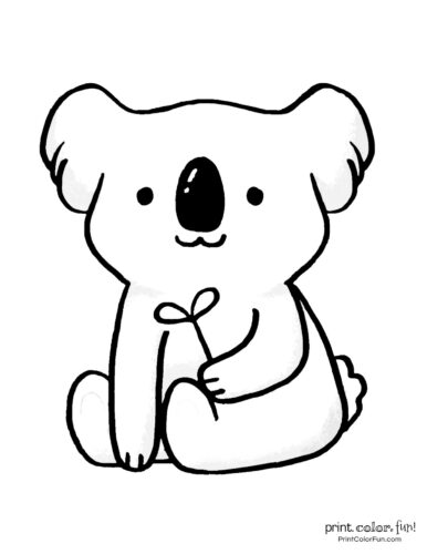 Koala Coloring Pages For Kids Koala Coloring Pages Is Another Image 
