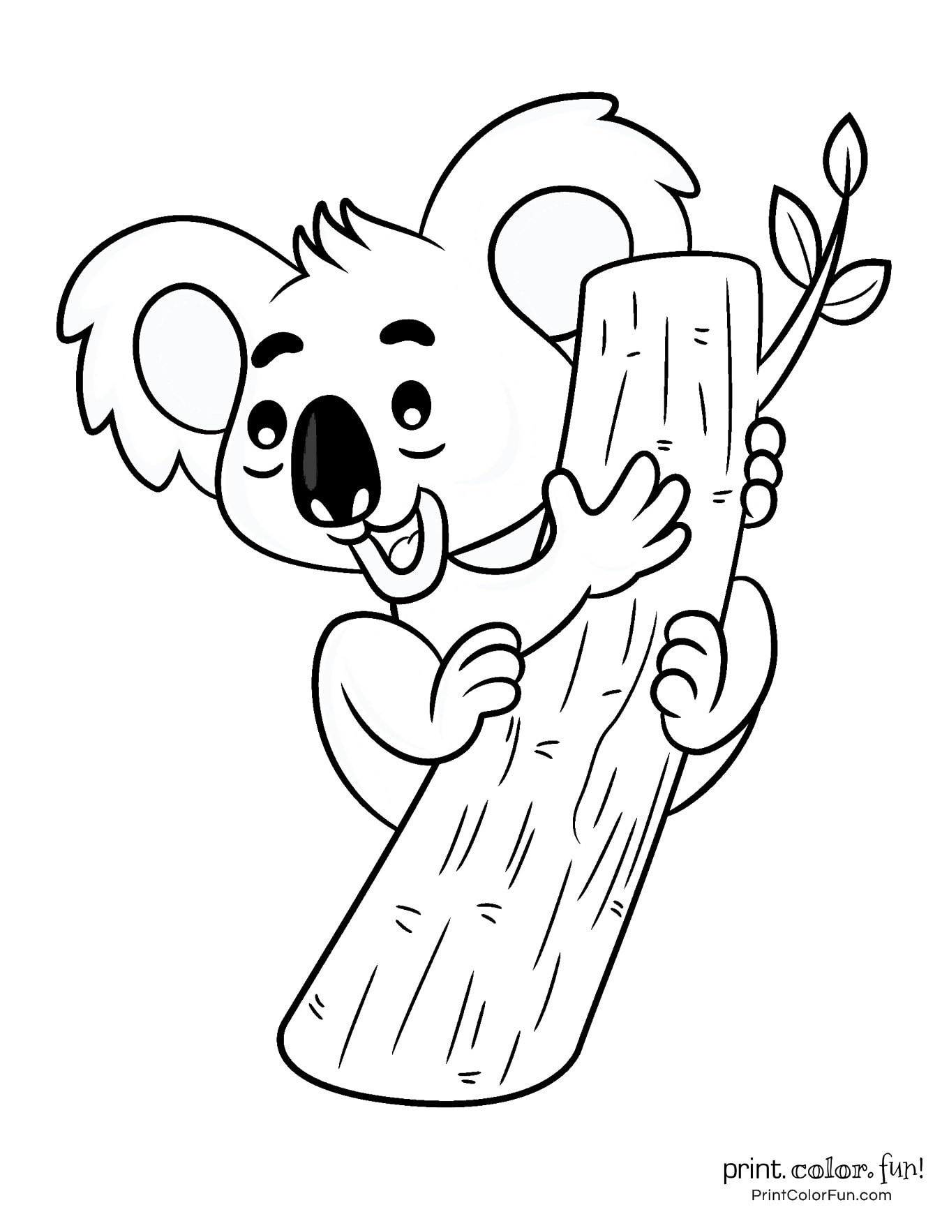 koala-coloring-pages-printable