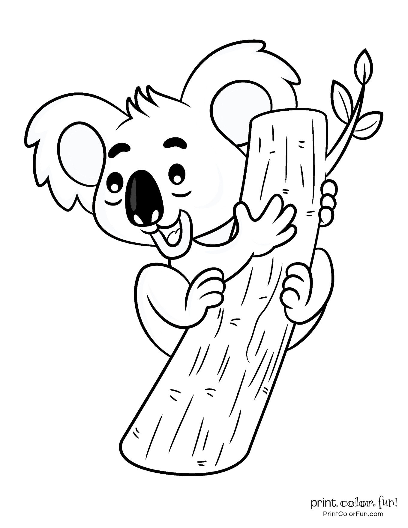 Koala Coloring Pages Printable