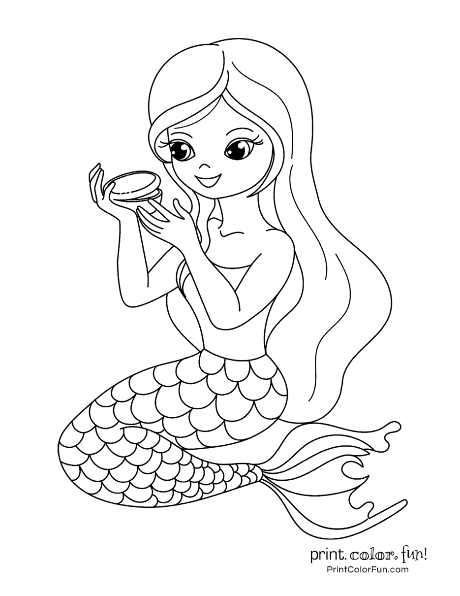 30+ mermaid coloring pages Free fantasy printables Print. Color. Fun!