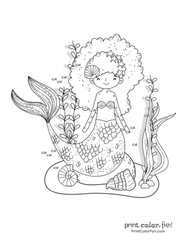 30 mermaid coloring pages free fantasy printables print color fun