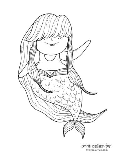 Download 30 Mermaid Coloring Pages Free Fantasy Printables Print Color Fun