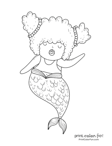 Download 30 Mermaid Coloring Pages Free Fantasy Printables Print Color Fun