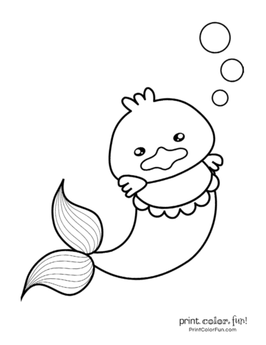 30+ mermaid coloring pages: Free fantasy printables - Print. Color. Fun!