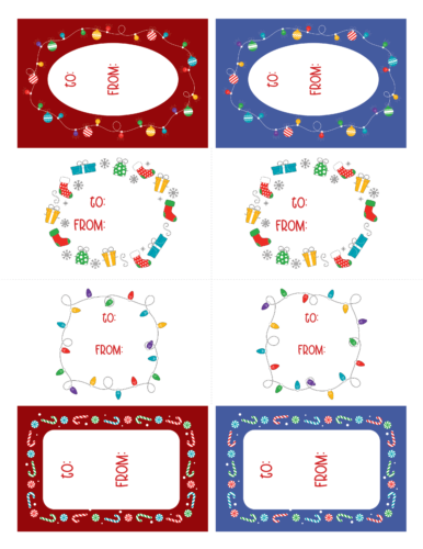 Free printable Christmas gift tags in color - Fun holiday icons (2)
